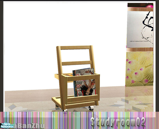 Sims 2 — Huabanzhu Studyroom 02 - books by huabanzhu — 
