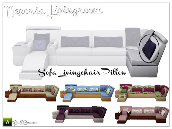 Sims 3 — Nexoria Livingroom Livingchair Pillow by BuffSumm — Design-oriented modern livingroom. Clear and straight-lined