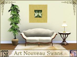 Sims 3 — Art Nouveau Swans by ziggy28 — Art Nouveau Swans. New mesh by fantasticSims. New mesh created by fantasticSims
