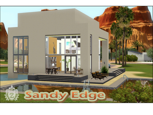 Sims 3 — Sandy Edge by ziapina — This modern house with a great simple design and a floorplan with a beautiful transition