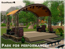 Sims 3 — Park for performances - No CC by KashPearly2 — Park for performances is located in Moonlight Falls. It is a
