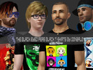 Sims 3 — The Black Eyed Peas Male T-Shirts by G0N2AL02 — A T-Shirts based on album cover from The Black Eyed Peas Music.