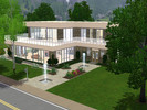 Sims 3 — Modern Home by gimmecheekin2 — This home has a living room, dining room, kitchen, and a piano area. There is a