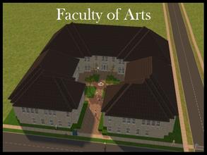 Sims 2 — Faculty of Arts by Klaara2 — The place in university where your sims can study literature, history and