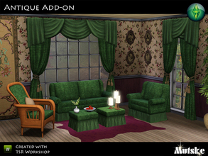 Sims 3 — Antique Add-on by Mutske — I needed some larger and smaller curtain of the Antique double one that came with