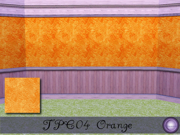 Sims 3 — D2DTPC04 Orange by D2Diamond — Part of the Texture Pattern Challenge Collection. Patterns and Textures by