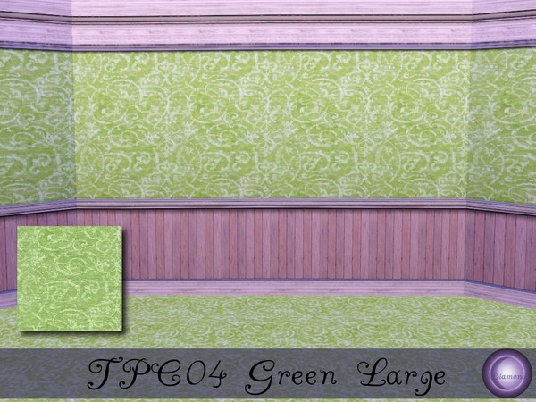 Sims 3 — D2DTPC04 Green Lg by D2Diamond — Part of the Texture Pattern Challenge Collection. Patterns and Textures by