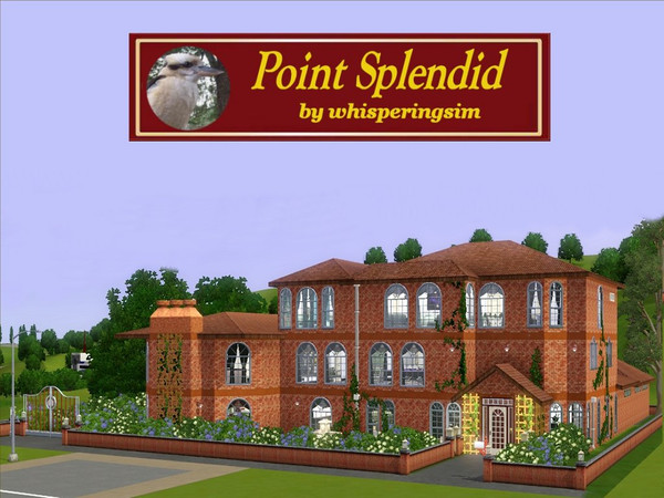 Sims 3 — Point Splendid by whisperingsim — Point Splendid, situated at 2500 Pinochle point, lives up to its name.