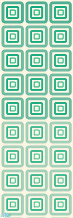 Sims 2 — Nouveaux Retro Wallpaper #5 by estatica — Part of a set, this retro wall will bring life to any room. - TSRAA