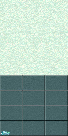 Sims 2 — TC63 Aqua Sanita - Wall Tiles by Maggie101 — Wall tiles in teal and green for my TC63 Aqua Sanita bath. 