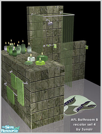 Sims 2 — AFL Bathroom B - Recolor set 4 by Sunair — AFL Bathroom B - Recolor set 4 (nature)