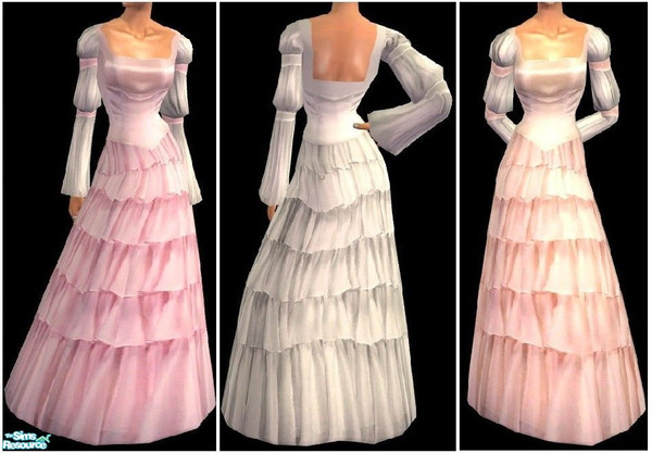 Sims 2 — JPprincess by juttaponath — Princess dress for adults, young adults and elders. No mesh required.