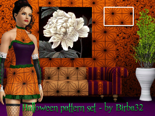 Sims 3 — Halloween lace by Birba32 — A bit of cobwebs around the house on Halloween night will surely scare your guests.