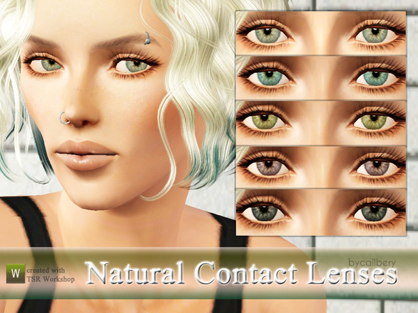 Sims 3 — Natural Contact Lenses by callbery2 — New Natural and Realistic Lenses are made for your Sims! :) -Works for