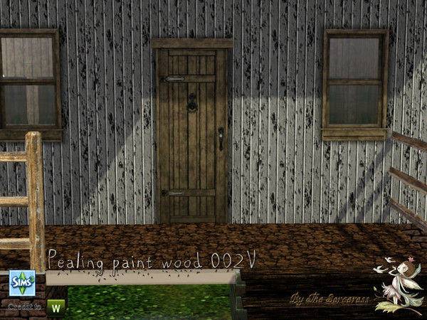 Sims 3 — JJs Pealing Paint Wood Pattern 002V by thesorceress — This is a Wood pattern set with pealing paint. I've set
