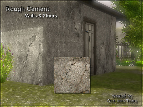Sims 3 — Asylum Cement Floor 1 by Cerulean Talon — Rough with deep cracks that add character, this gray and brown deeply