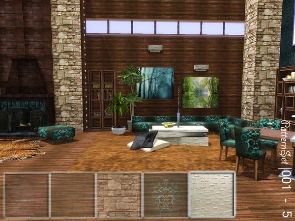 Sims 3 — PatternSet|1 - 5 by vidia — Find pattern in the category Fabrics. vidiaTSR