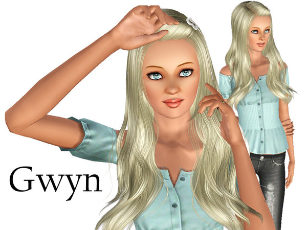 Sims 3 — Gwyn  by squarepeg56 — Gwyn is a beautiful girl who loves animals, is artistic, athletic, family orientated, and