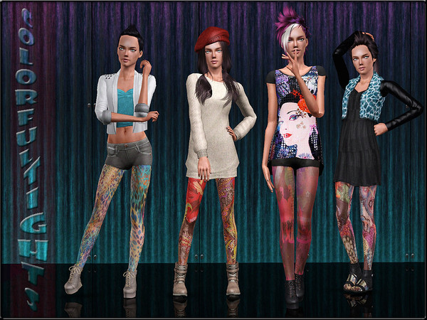 Sims 3 — AccessoriesSet1 -- Tights by Shojoangel — Hi everybody, long ago that I have something uploaded. Ok, here is a