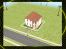 Sims 2 — DD Small Family House 1 by Derkiderp2 — This is a small family house for three people. Fully furnished and