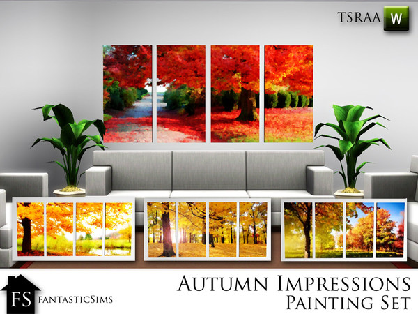 Sims 3 — Autumn Impressions Pictures by fantasticSims — The soft Impressionist style paintings, with the bold, bright