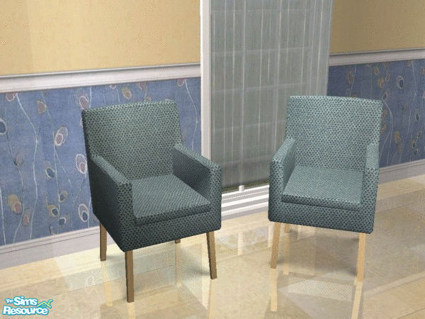 Sims 2 — Encounter - Dining Chair by SimanthaRat — Comfy, and blue