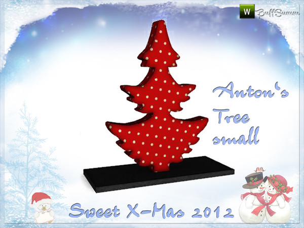 Sims 3 — Antons Tree by BuffSumm — *Anton's Tree* for placing on slots - small version. Part of the *Sweet X-Mas 2012