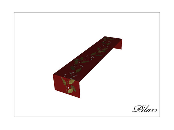 Sims 3 — Navidad 2012 tablecloth by Pilar — Crado por Pilar para sims3
