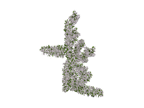 Sims 3 — Bougainvillea 10 White by Murano — Decorate the houses of your Sims with this bougainvillea flower on either