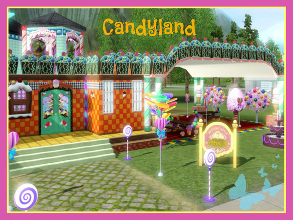 Sims 3 — Candyland by shaunabee — Need a place to let the kids run wild? Bring them here for birthday parties,