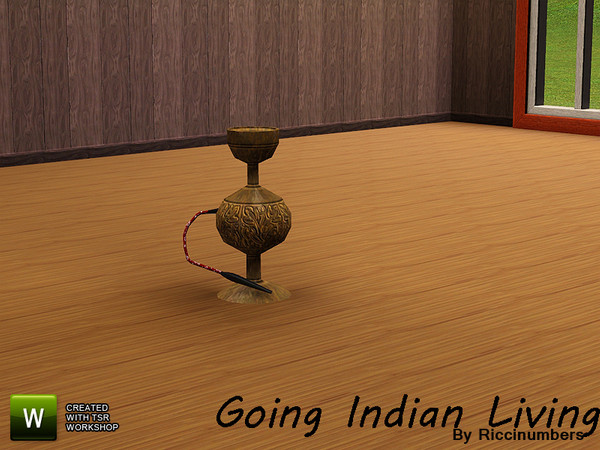 Sims 3 — Going Indian Modern Hooka by TheNumbersWoman — The calm and tranquil setting of Indian Decor. By RicciNumbers.