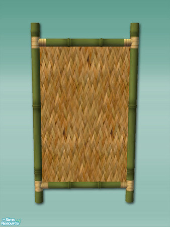 Sims 2 — Bamboo Bay - Fence Green Tall by Shakeshaft — Part of a recolour of my Bamboo Bay Set in a green bamboo texture