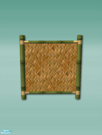 Sims 2 — Bamboo Bay - Fence Green by Shakeshaft — Part of a recolour of my Bamboo Bay Set in a green bamboo texture with