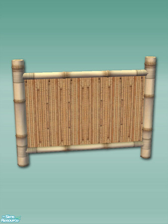 Sims 2 — Bamboo Bay - Fence Light Short by Shakeshaft — Part of a recolour of my Bamboo Bay Set in a light bamboo texture