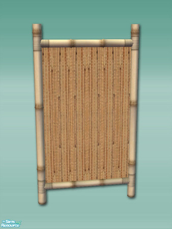 Sims 2 — Bamboo Bay - Fence Light Tall by Shakeshaft — Part of a recolour of my Bamboo Bay Set in a light bamboo texture