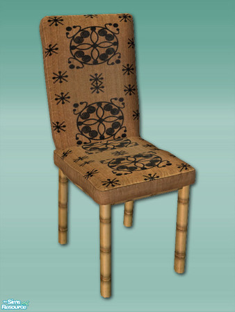 Sims 2 — Bamboo Bay - Dining Chair by Shakeshaft — Part of a set of Bamboo Furnishings for your sims beaches or patios,