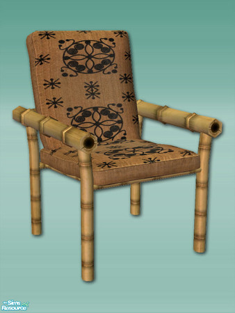 Sims 2 — Bamboo Bay - Chair by Shakeshaft — Part of a set of Bamboo Furnishings for your sims beaches or patios, set
