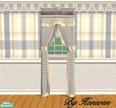 Sims 2 — Countrytime Curtain  by Henwen — Curtain recolored using a mesh by dgandy at Sims Fashion Barn. This mesh is not