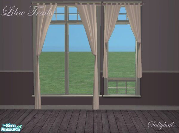 Sims 2 — Lilac Trails Curtains by sallyhails — 