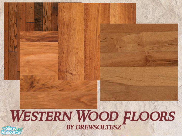 Sims 2 — Western Wood Floors by drewsoltesz — A collection of 4 rough and ready wood floors, ideal for that ranch or farm