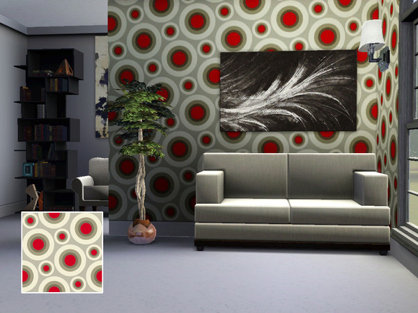 Sims 3 — graphic_circles_2 by K_Reimer — geometric pattern featuring brightly coloured circles. Great for walls, floors