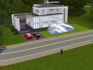 Sims 3 — Modern House V4 by moe2nv2 — Modern House V4, is a 3 story home, which feature 2 parking spots and a large