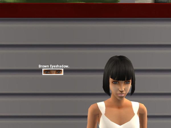 Sims 2 — [04] - Brown Eyeshadow. by Xodess — This set consists of four eyeshadow shades; all dark colors. Purple, Black,