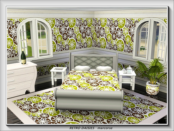 Sims 3 — Retro Daisies pattern by marcorse — What retro collection would be complete without the ubiquitous daisy . . .