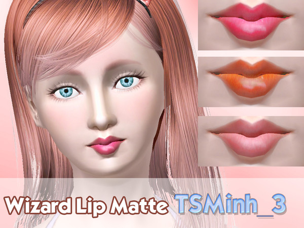 Sims 3 — Wizard Lip Matte by TsminhSims — - A New items about Wizard :D Three Recolor Chanels For Male and Female I hope