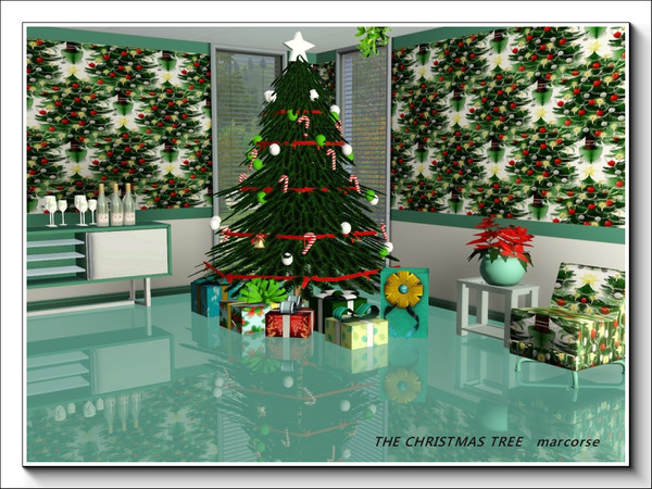 Sims 3 — The Christmas Tree pattern by marcorse — Christmas is not complete without a tree - and this one is beautifully