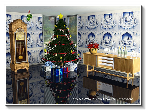 Sims 3 — Silent Night, Holy Night pattern by marcorse — Silent Night, Holy Night . . All is calm, all is bright . . a