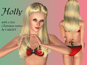 Sims 3 — Holly    New Tattoo Included!! by squarepeg56 — Holly Jingle is a lovely girl, perfect to celebrate your
