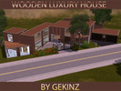 Sims 3 — Villa la gekiNz - FULLY FURNISHED by gekiNz — A fancy modern wooden house with 3 bedrooms and a little