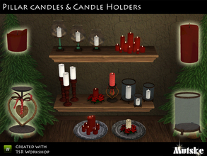 Sims 3 — Pillar Candle Set by Mutske — This is the second part of candles and candle holders. This time it is all about